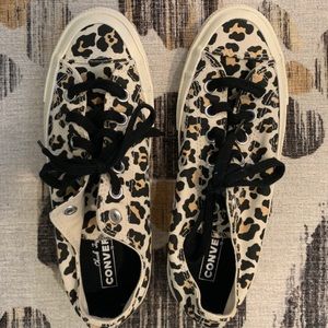 Custom leopard converse